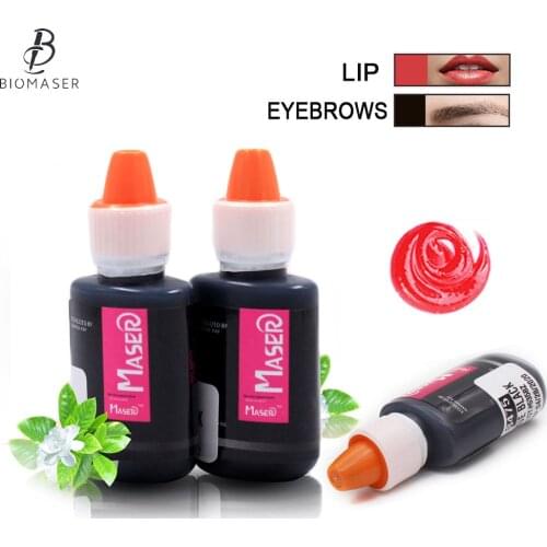 New Tattoo Ink Semi Permanent Makeup Eyebrow Pigment Set Microblading Coloring Beauty Tool Supplies