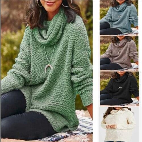 Autumm Winter 2021 new fashion women plush blouse solid color jacket