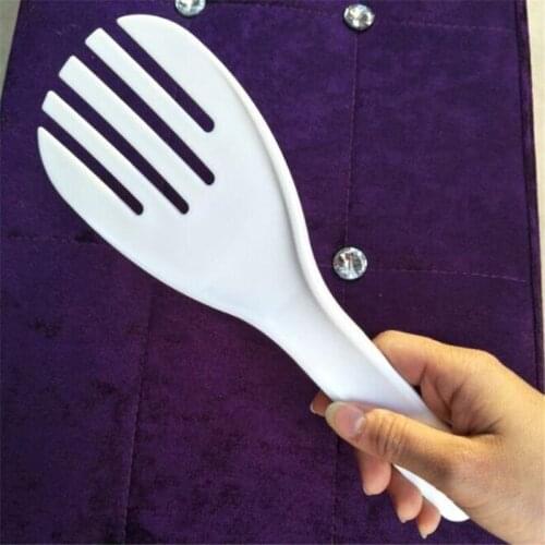White Rice Paddle Plastic Meal Spoon Non Stick Kitchen Gadgets Hand Roll Spoons Rice Shovel