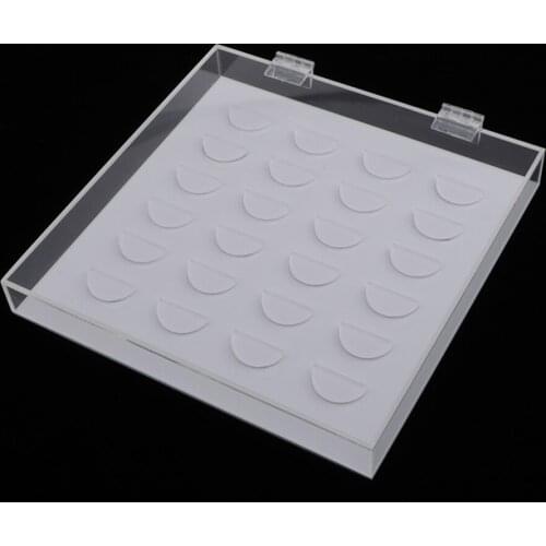 Clear Acrylic Eyelash Storag Box Makeup Cosmetic Case Organizer Holder Mink Lashes False Eyelashes Natural Beauty Extension Tool