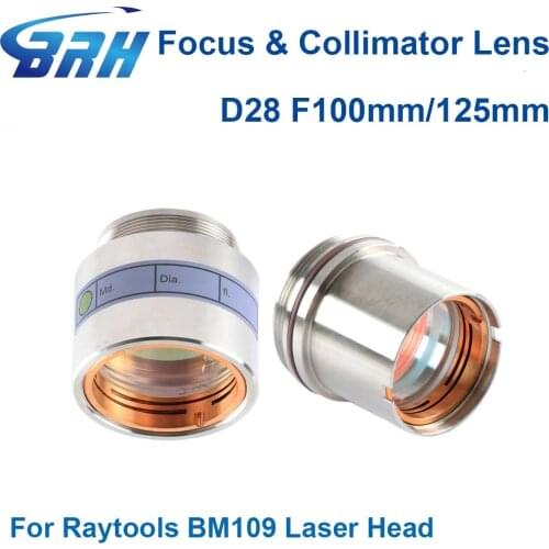 Raytools Fiber Laser Focusing/Collimating Lens D28 F100 125mm for Raytools BM109 Auto Focus Fiber Laser Cutting Head