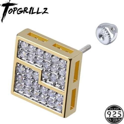 TOPGRILLZ Women's Silver Earrings