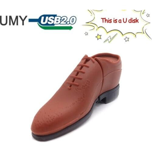 Pendrive cartoon usb flash drive 4GB 8GB 16GB 32GB 64GB fashion shoes model memory stick u disk creative gift pen drive usb2.0