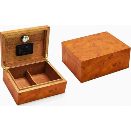 Cigar box Humidor cedar wood cigar moisturizing box with Hygrometer Humidifier puros habanos humidor de puros