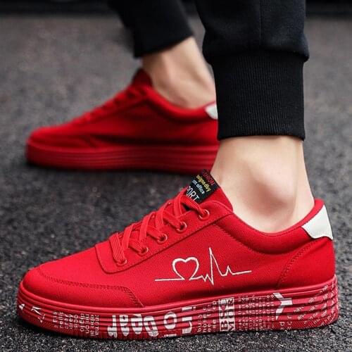 Big Size Lightweight Canvas Womens Sneakers Women Running Shoes 2021 Sports Shoes Woman Sneakers Woman Sport Red Temis GME-1856