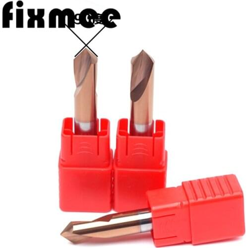 1PC HRC55 3MM 4MM 5MM 6MM 8MM 10MM 90 Degree Spot Drill Bit for Machining Hole Drill Chamfering Tools Tungsten Carbide Steel