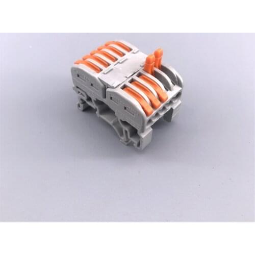 10Pcs PCT-511 Terminals Din Rail Fast Connection Terminal Press Wire Splicing Connector