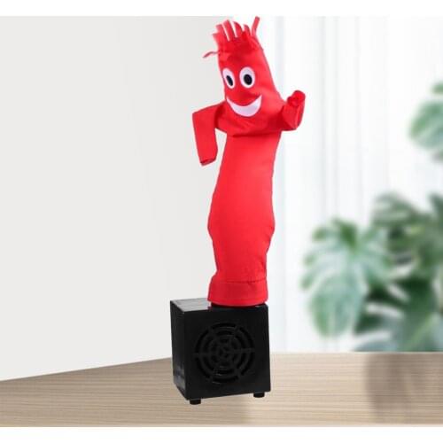 36cm Mini Inflatable Tube Man Air Sky Human Dancers Puppet Dancing Star Carton Dancing Toy Desktop Decor (with Blower), EU Plug