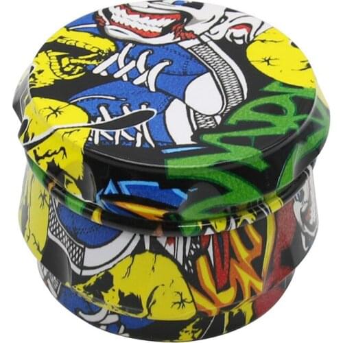 Diameter 63MM 4-layer Zinc Alloy Grinder Water Transfer Package Hub Type Smoke Grinder Smoking Accessories for Weed