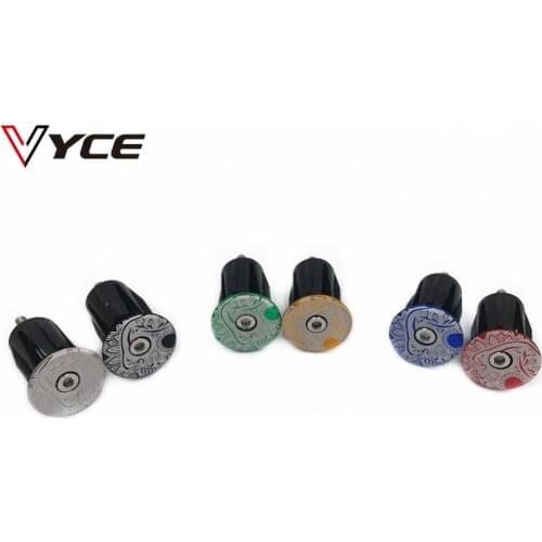 VYCE ONE Pair Handlebar Cap mtb bicycle bar End Plugs aluminum mountain bike end plug 44mm x 24mm
