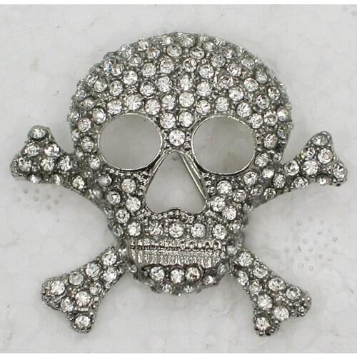 Cross Bones Skull Pin brooches C2161