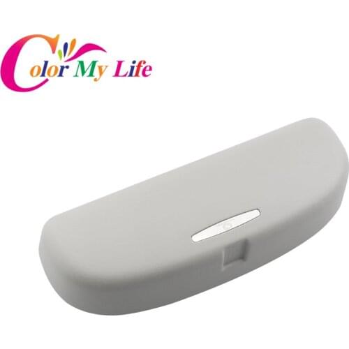 Color My Life Car Sunglasses Holder Box Sun Glasses Storage Case for Volkswagen VW Tiguan 2017 2018 Passat B8 Touran 2016-2018