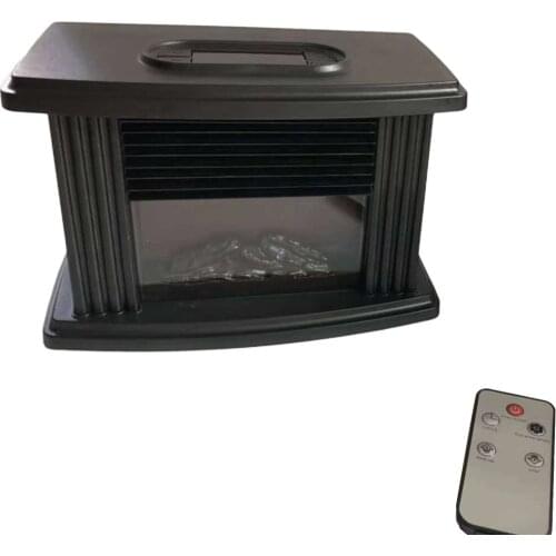 Electric Fireplace Heater With Remote Control Fireplace Electric Flame Decoration Portable Indoor Space Heater for Bedroom