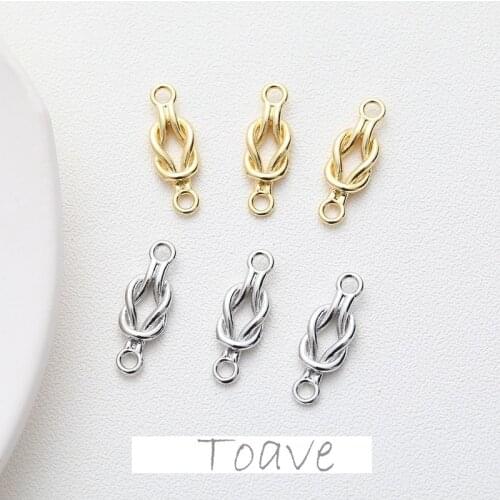 Electroplating Double Hanging Knotted Personality DIY Handmade Necklace Bracelet Earring Accessories Material