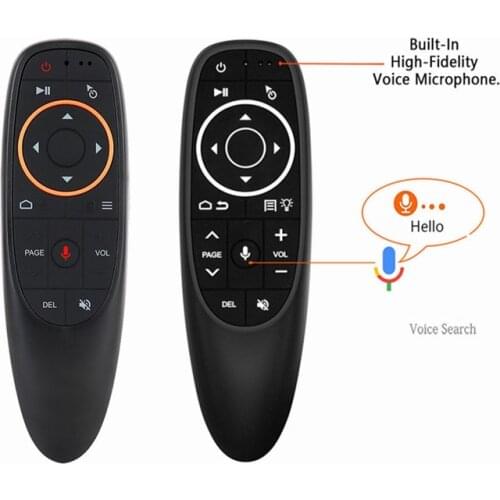 G10S G10 Pro Voice Remote Control 2.4G Wireless Air Mouse Gyro Sensing Game IR Learning for Android TV BOX With USB Receiver