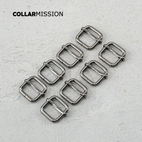 20mm gun black metal zinc alloy roller needle adjusting buckle suitable for outdoor luggage with dog LXK20QH