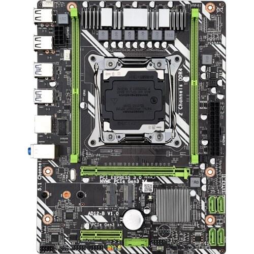 Gaming Motherboard X99-D4 DDR4 PC / ECC Memory Wifi + Bluetooth Module PCIE X16 3.0 Slot LGA2011 V3 V4 Mainboard