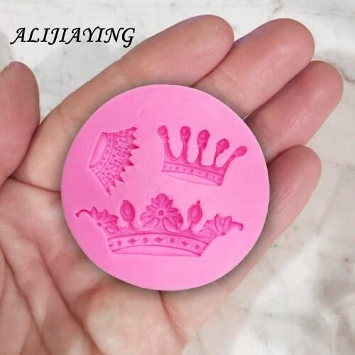 Crown Fondant chocolate dessert decorators moulds silicone molds for cupcakes cake decorating supply D0111