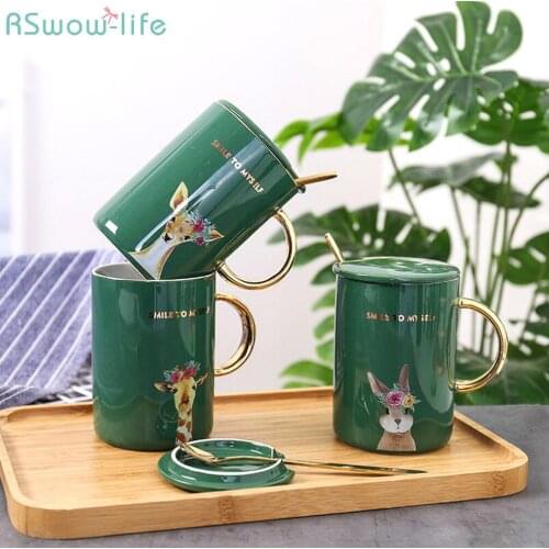 Creative Animal Ceramic Mug Student Office Coffee Mugs Tea Cup Breakfast Milk Cup For Household Products