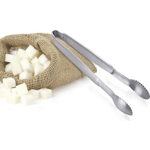 Creative Stainless Steel Sugar Clip Ice Clamp Thicken Non-slip Food Tongs Kitchen Tool Free Shipping WB908