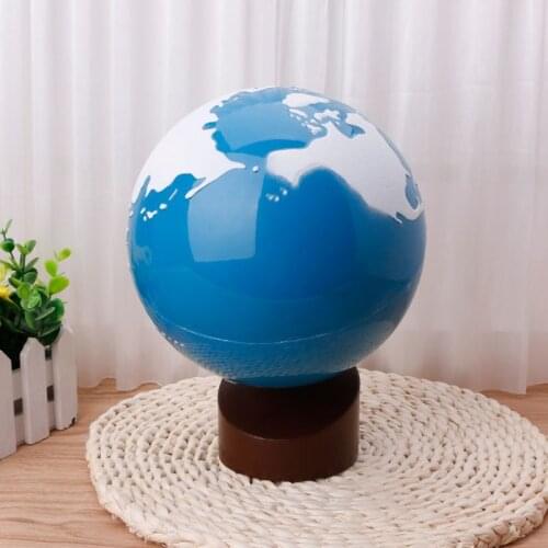 Montessori Geography Material Globe Of World Parts Kids Early Learning Toy Dec17