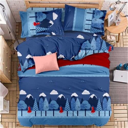 Fashion Forest, Moon, Adult, Boy and Girl Bedding Set , Duvet Cover, Sheet ,Pillowcase ,Single / Double Bed Kit