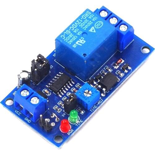 Normally Open Trigger Delay Switch Relay 5V 12V Delay Circuit Timing Vibration Alarm Module
