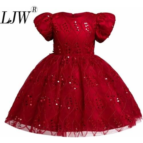 Girls Clothes 2021 Kids Tutu Birthday Princess Party Dress for Girls Lace Children Bridesmaid Elegant Dress for Girl 2-8 years