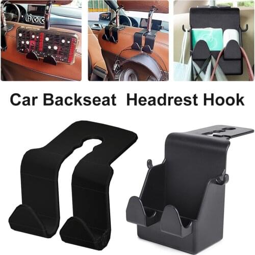 Car Backseat Organizer Headrest Hook Hanger Seat Back Organizer Hook Universal Storage Multi-purpose Creative Hook Dropshiping