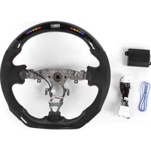Carbon Fiber Perforated NAPPA LED Car Steering Wheel Fit for Nissan 370z 2009-2020 Car Accessories