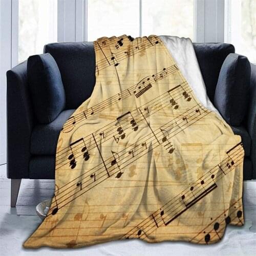Piano Music Scor Navajo Cubre Throw Blanket 3D Print Sherpa Super Comfortable Nordic Manta Sonic