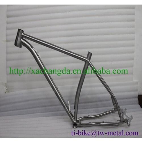 Custom titanium FAT BIKE FRAME WITH TAPERED HEAD TUBE, xacd titanium bicycle frame, cheap titanium bicycle frame