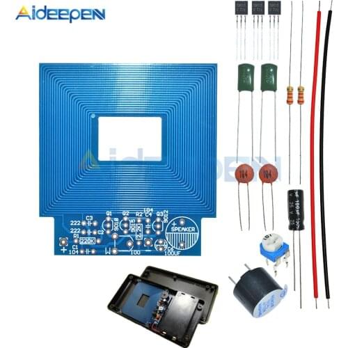 Simple Metal Detector Metal Locator DC 3V-5V Electronic Metal Sensor Module Induction Suite With Case Shell Diy Kit