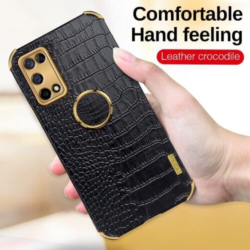 Luxury Crocodile Pattern Leather Cover For OPPO A54 4G Phone Case For Realme 8 7 V13 Q3I Reno 5f 5z 5lite A94 A95 F19 Pro Plus