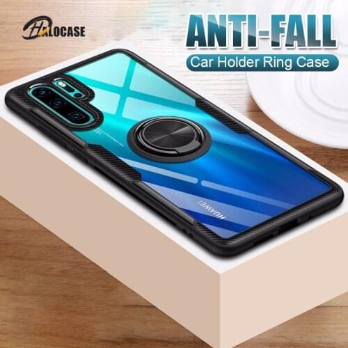 Shockproof Znp Armor Phone Case For Huawei P30 P20 Lite Magnetic Ring Holder Cover For Huawei Mate 20 30 P30 P40 Pro Shield Case
