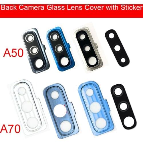 Rear Camera Glass Lens With Adhesive Sticker For Samsung Galaxy A50 A70 SM-A505FD A505FD SM-A705FD A705FD Back Camera Glass Lens