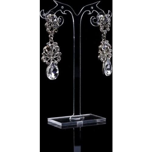 1 Set Earrings Shelf Display Rack Transparent Acrylic Showcase Jewelry Stand Holder Organizer Gifts Tree Shape Creative