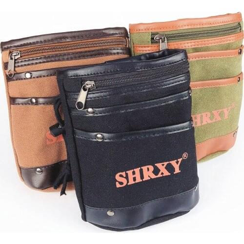 Drawstring Diggers Pouch and Trowel Combo Recycling Bag Pick Up Small Pockets for Metal Detecting