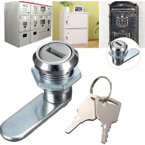 Door Mailbox Drawer Cupboard Locker Cam Lock For Security Door Cabinet Cylinder With 2 Keys Home Safety Tools