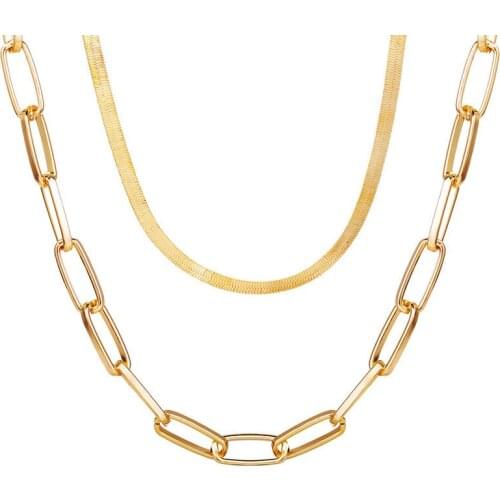 New Vintage Gold Bohemian Clavicle Chain Necklace Accessories Female Jewelry For Women Jewellery Gift Wholesale