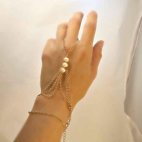 Trendy Fashion imitation pearl Multilayer Charm Bracelet & Bangle For Women Jewelry pulseira feminina brazaletes pulseras mujer