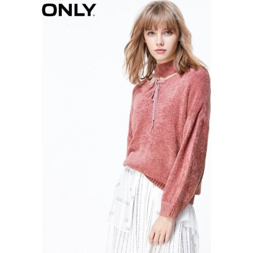 ONLY womens Loose Fit Lace-up Long-sleeved Knit | 119313531