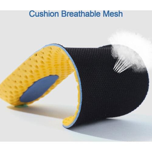 Unisex Memory Foam Insoles For Man Women Sweat-absorbant Mesh Deodorant Breathable Cushioned Running Shock Absorption Insoles