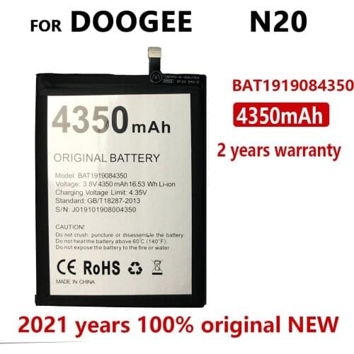 100% Original 4350mAh BAT1919084350 Replacement battery For Doogee N20 Phone High Quality Batteries With Tracking number