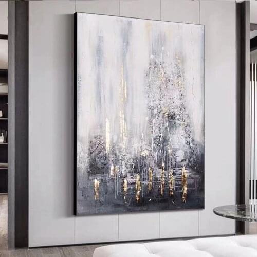 100% Handpainted Abstract Oil Paintings On Canvas Landscape Pictures Modern Wedding Decor Wall Home Decoration No Framed