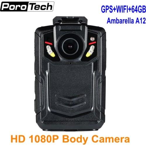 2018 upgraded BC002 1080P pocket Camera wearable Body Worn Camera Recording 12Hours with GPS+Wifi function+64GB Ambarella A12