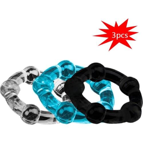 3 Pcs Sex Toys for Men Foreskin Cock Ring Penis Message Goods For Adults Sex Products Intimate Goods Sex Shop