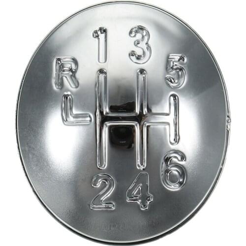 6 Speed Gear Shift Knob Cap Cover For Renault Clio Megane Scenic Twingo Chrome Plastic Auto Car Styling Auto Accessories