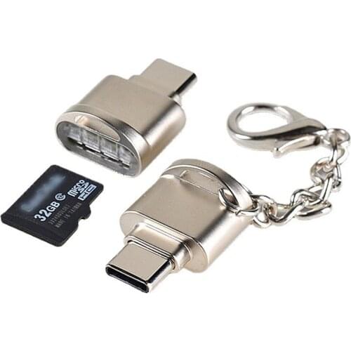 Portable USB 3.1 Type C Card Reader USB-C TF Micro SD OTG Adapter Type-C Memory Card Reader for Samsung Macbook Huawei LeTV