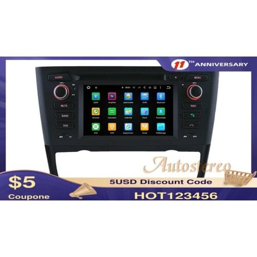 For BMW 1 E81 E82 E87 E88 116I 118I 120I 125M Android 10 64G Car GPS Navigation AutoStereo Car GPS Screen Radio Recorde Headunit